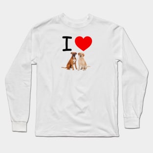 I HEART DOGS Long Sleeve T-Shirt